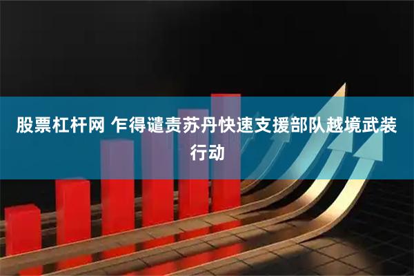 股票杠杆网 乍得谴责苏丹快速支援部队越境武装行动